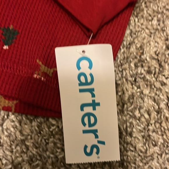 NWT Carters Christmas Kids Shirt with Animal Print size 3 months - Picture 3 of 5